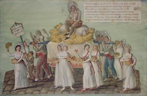 La fiesta de la agricultura en 1796 en París de P. A. and J.B. Lesueur